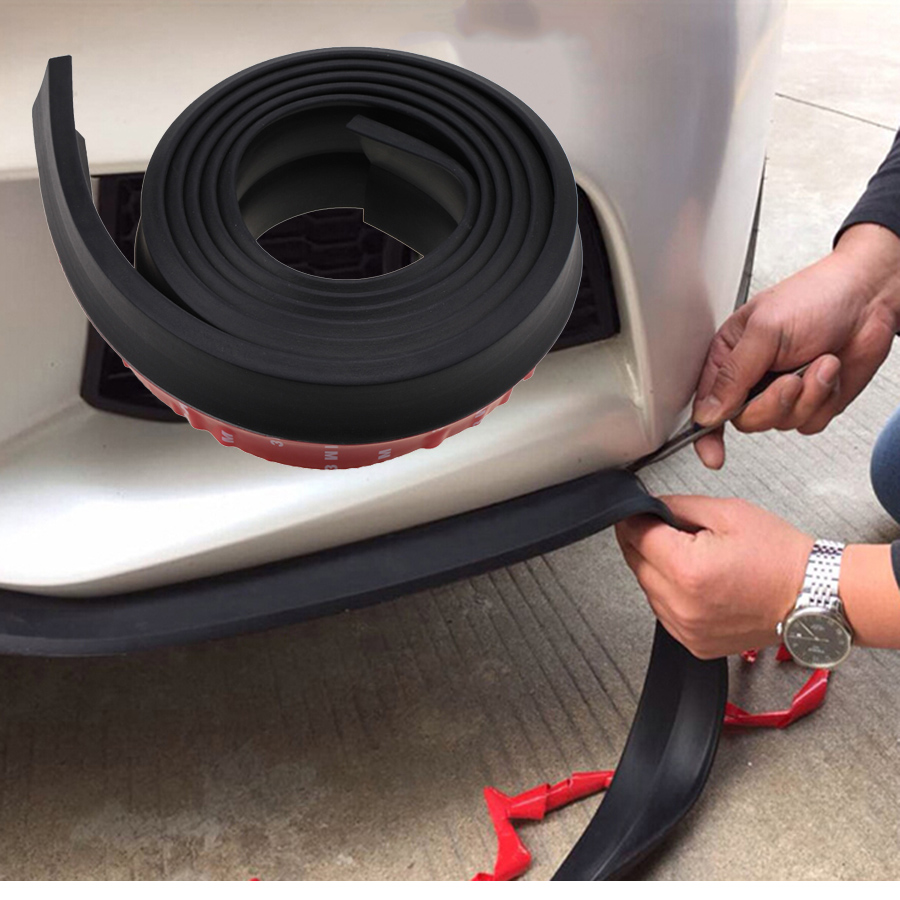 2.5M Car Rubber Bumper Guard Protector Door Edge Strip Trim Moulding